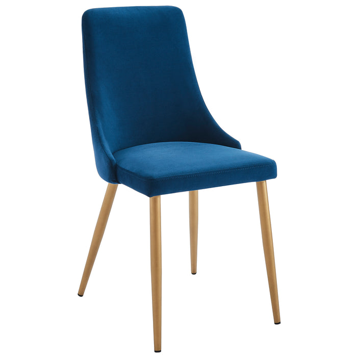 Inspire 202-353BLU Carmilla Side Chair, Set Of 2 In Blue