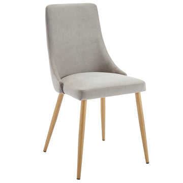 Inspire 202-353GY Carmilla Side Chair, Set Of 2 In Grey