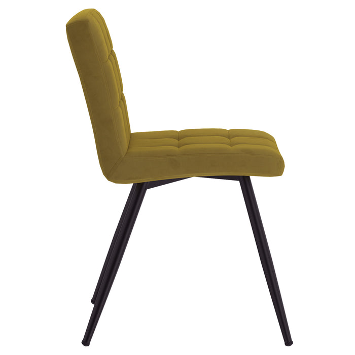 Inspire 202-476MUS Suzette Side Chair, Set Of 2 In Mustard