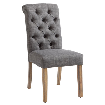 Inspire 202-968GY Melia Side Chair, Set Of 2 In Grey