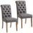 Inspire 202-968GY Melia Side Chair, Set Of 2 In Grey
