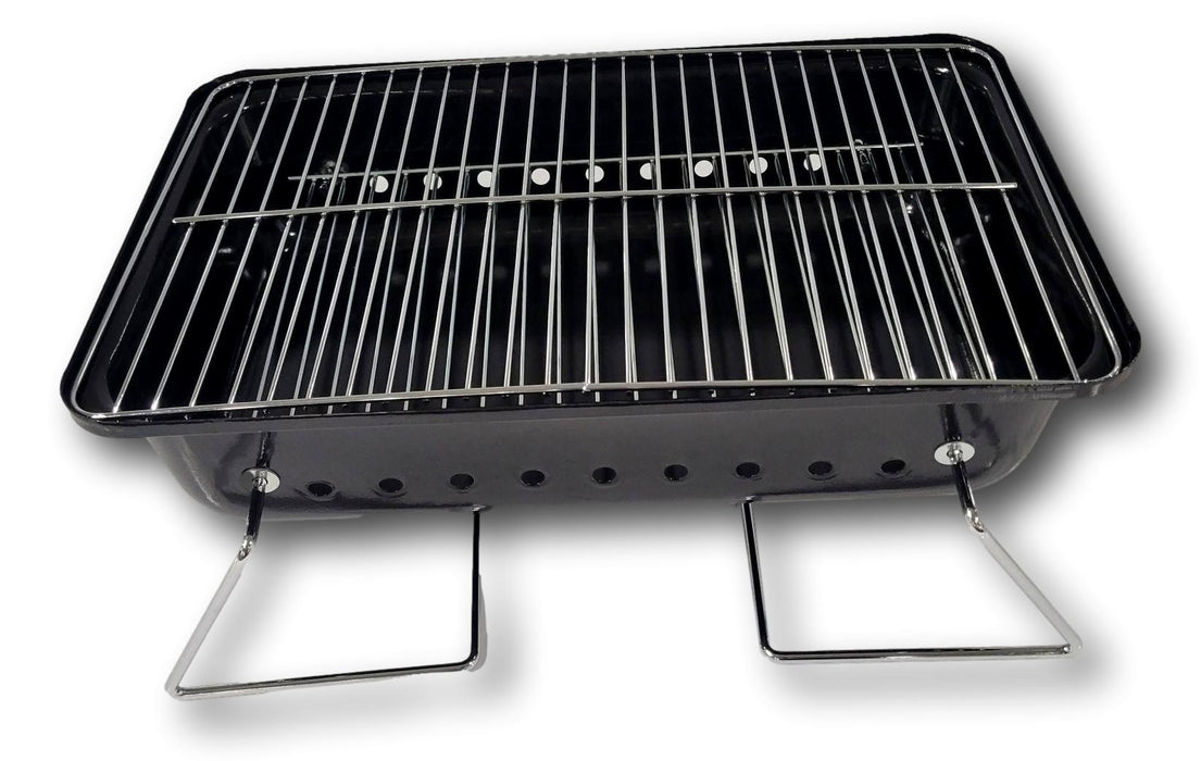 Portable Charcoal Grill with Lid Folding Tabletop BBQ Grill Barbecue