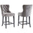 Inspire Rizzo 203-080GY 26-Inch Counter Stool Set Of 2 In Grey