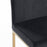 Inspire Diego 203-101BLK/GL  26-Inch Counter Stool, Set Of 2 In Black/Gold Legs