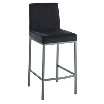 Inspire Diego 203-101BLK/GY 26-Inch Counter Stool, Set Of 2 In Black/Grey Legs