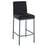 Inspire Diego 203-101BLK/GY 26-Inch Counter Stool, Set Of 2 In Black/Grey Legs