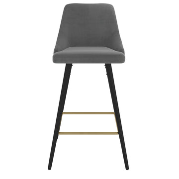 Inspire Roxanne II 203-531GY 26-Inch Counter Stool Set Of 2 In Grey