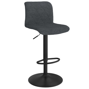Inspire Jimy 203-539BLU Air Lift Stool Set Of 2 In Blue-Grey