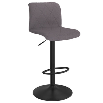 Inspire Jimy 203-539GRY Air Lift Stool Set Of 2 In Grey