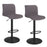Inspire Jimy 203-539GRY Air Lift Stool Set Of 2 In Grey
