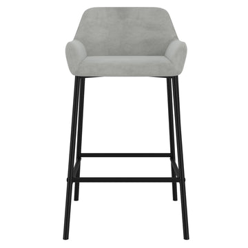 Inspire Baily 203-541GRY 26-Inch Counter Stool, Set Of 2 In Grey