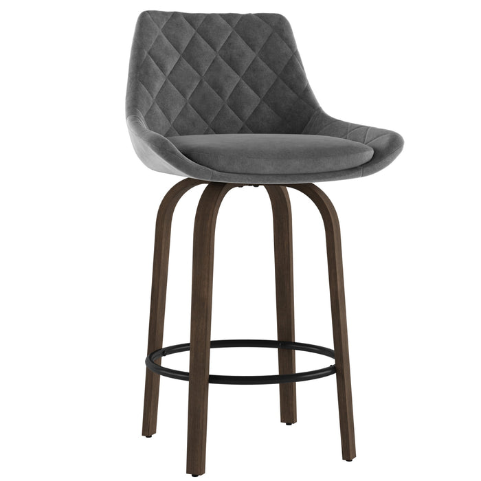 Inspire Kenzo 203-544GY 26-Inch Counter Stool, Set Of 2 In Grey