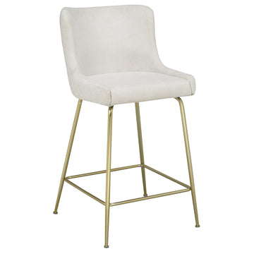 Inspire Giselle 203-607BG 26-Inch Counter Stool, Set Of 2 In Beige