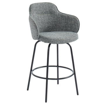 Inspire Colani 203-650GY 26-Inch Counter Stool, Set Of 2 In Grey