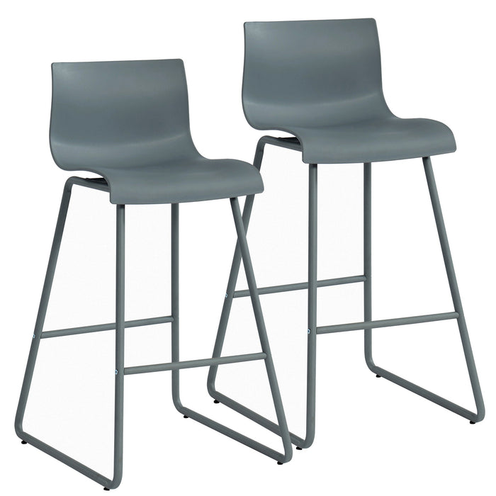 Inspire Sergio 203-697GY 26-Inch Counter Stool Set Of 2 In Grey
