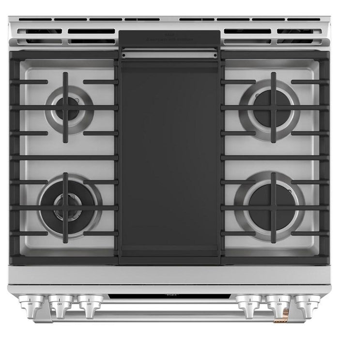 GE Cafe CCGS750P2MS1 30-InchSlide-In Front Control Gas Double Oven