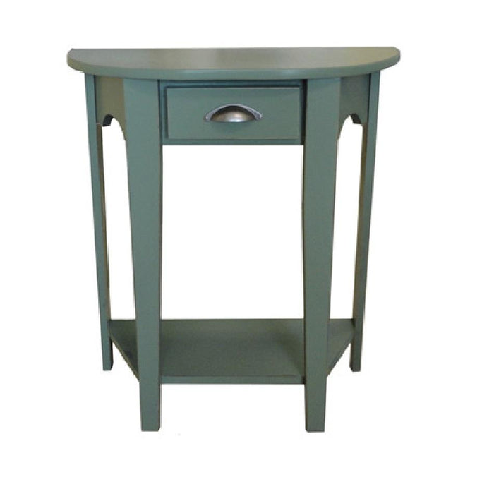 Timber Creek-290 Handcrafted Demi Lune Table Authentic Canadian Made Rustic Pine Furniture (Shipping 4 to 7 Weeks)