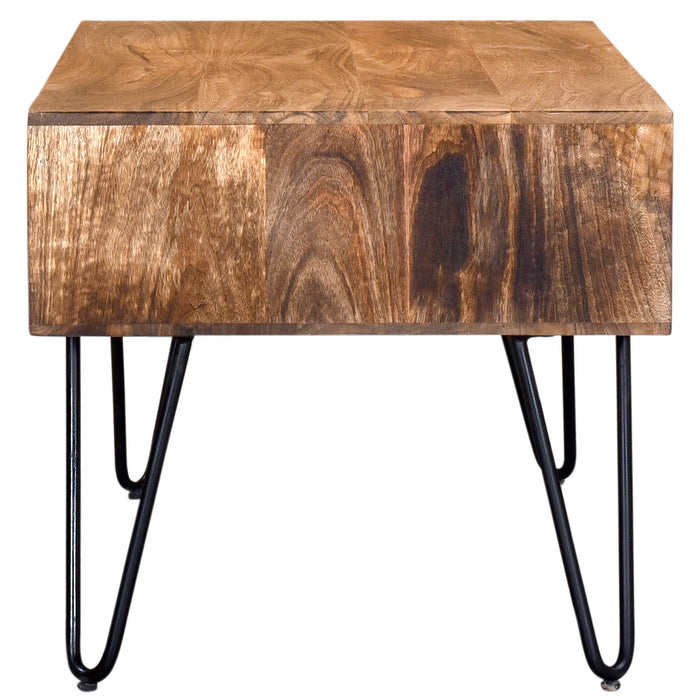 Inspire 301-137NT Jaydo Coffee Table In Natural Burnt