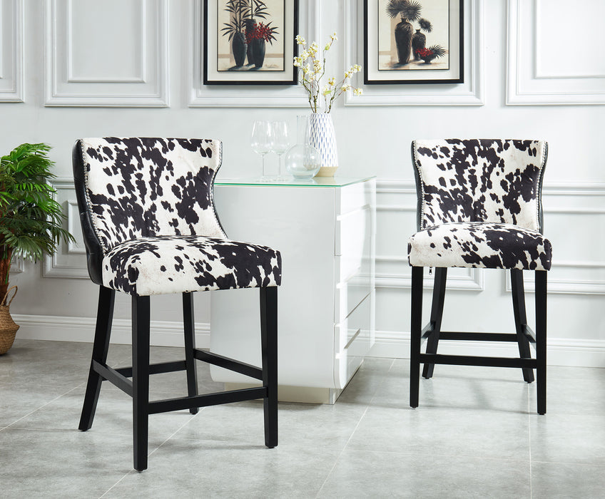 Inspire Angus 203-795BLK 26-Inch Counter Stool, Set Of 2 In Black