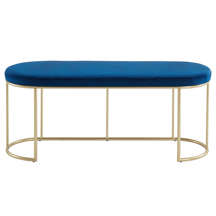 Inspire Perla 401-555BL Bench In Blue/Gold