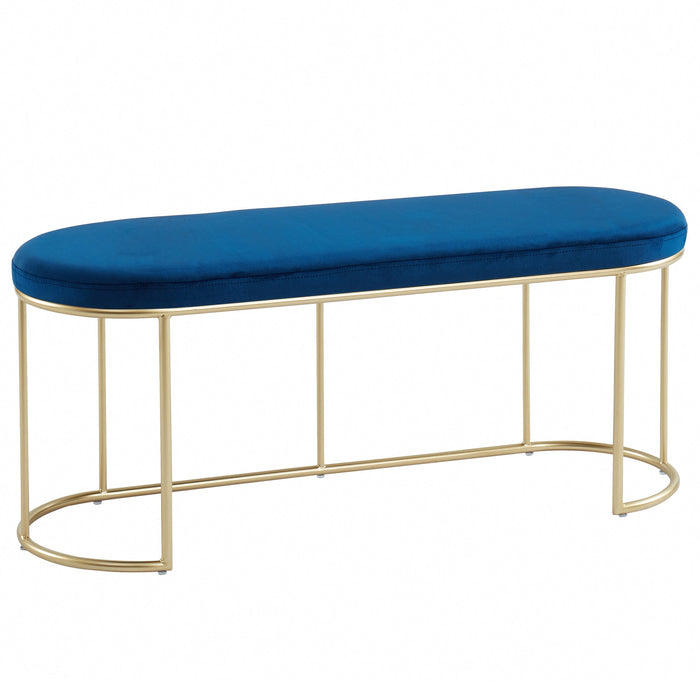 Inspire Perla 401-555BL Bench In Blue/Gold