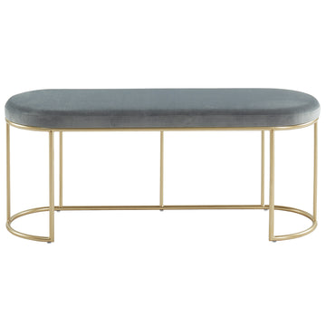 Inspire Perla 401-555GY Bench in Grey/Gold