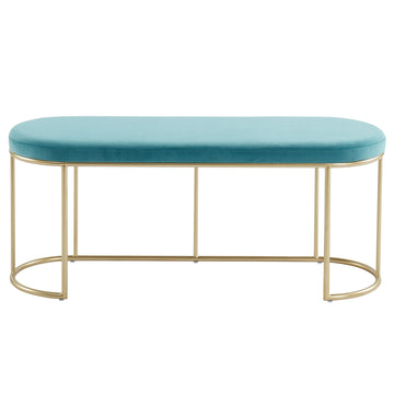 Inspire Perla 401-555TL Bench In Teal/Gold