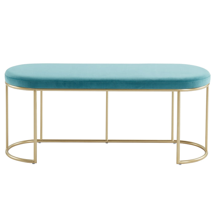 Inspire Perla 401-555TL Bench In Teal/Gold