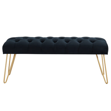 Inspire Vdara 401-833BLK Bench In Black/Gold