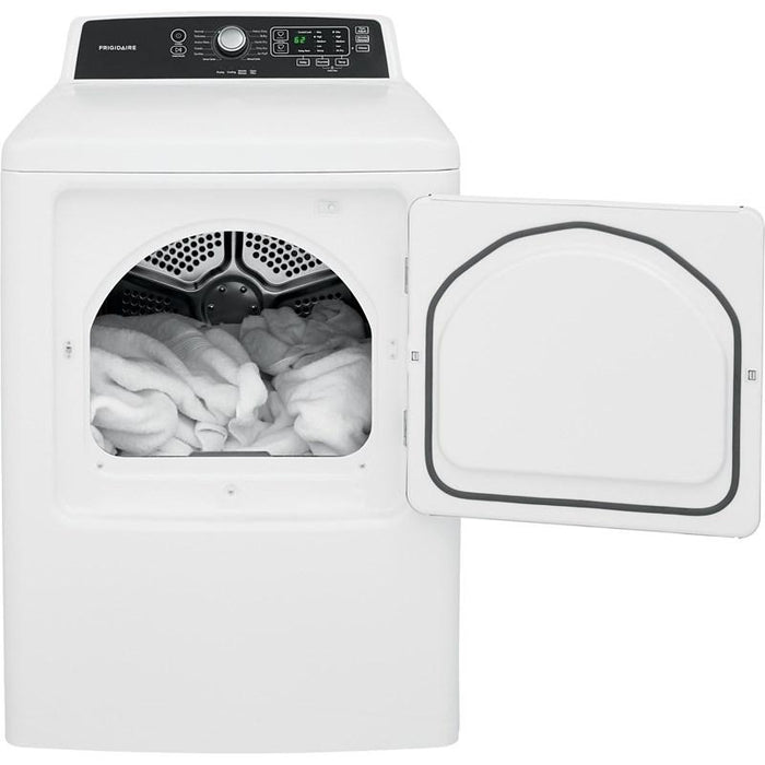 Frigidaire CFRE4120SW 6.7 Cu. Ft. High Efficiency Free Standing Electric Dryer In White