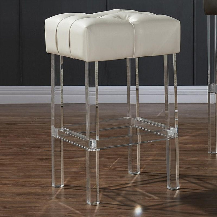 Inspire Noor 203-341IV-26 26-Inch Counter Stool In Ivory