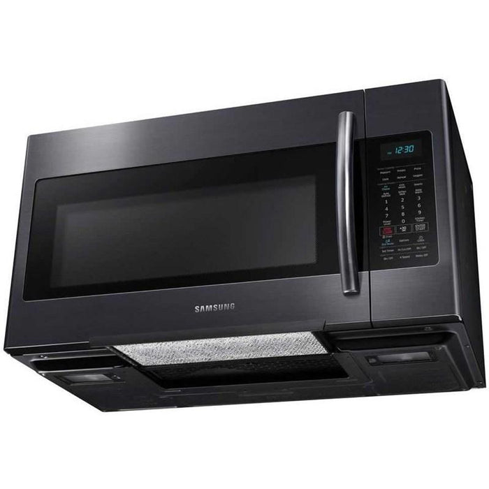 Samsung ME18H704SFG/AC 1.8 Cu. Ft. Over-the-Range Microwave in Black Stainless Steel