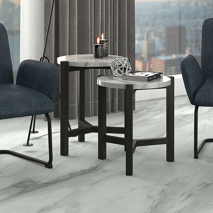 Inspire 501-548GY Pascal Accent Table in Grey