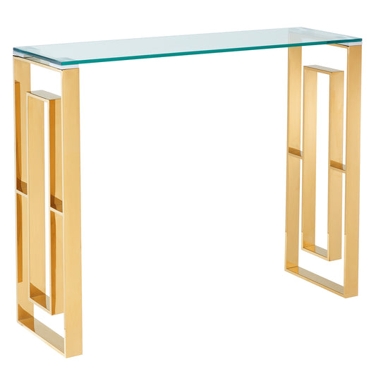 Inspire 502-482GL Eros Console/Desk In Gold