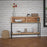 Inspire Ojas 502-513NT Console Table In Natural Burnt