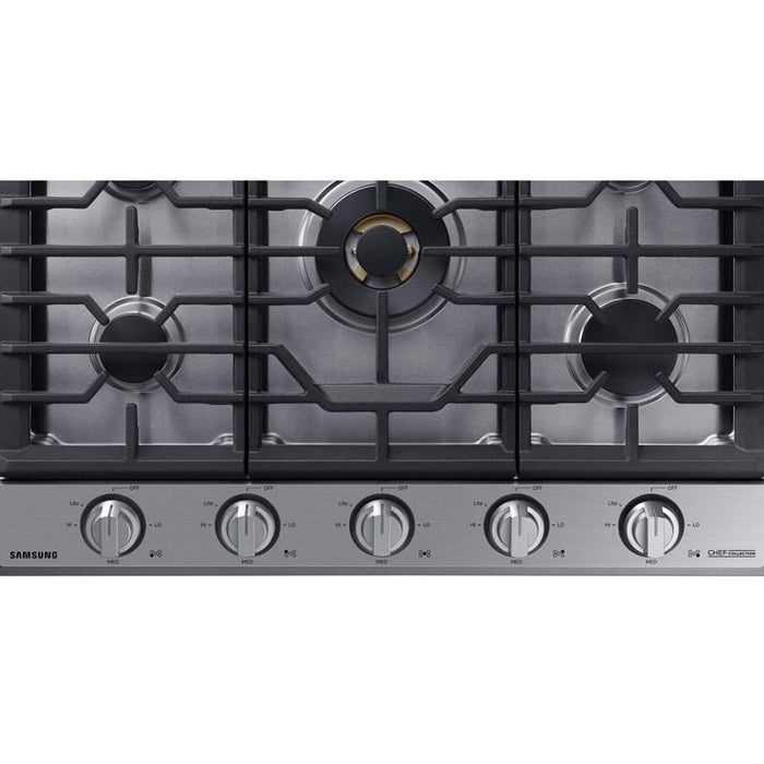 Samsung NA30N9755TS/AA 30" Chef Collection Gas Cooktop with 22K BTU Dual Power Burner in Stainless Steel
