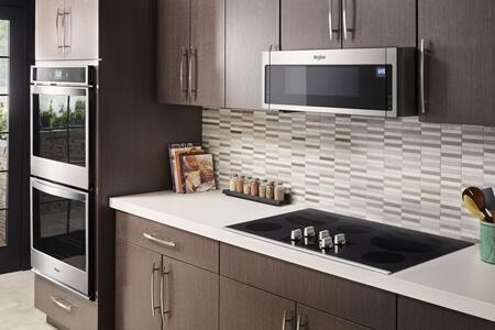 Whirlpool WCE77US6HS 36-inch Electric Ceramic Glass Cooktop with Two Dual Radiant Elements in Stainless Steel