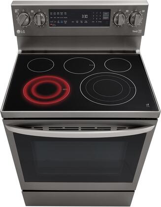LG LREL6325D 6.3 cu. ft. Electric Convection Range in Black Stainless Steel