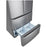 LG LRMNC1803S 33-Inch 19 Cu. Ft. Counter-Depth French Door Refrigerator In Stainless Steel