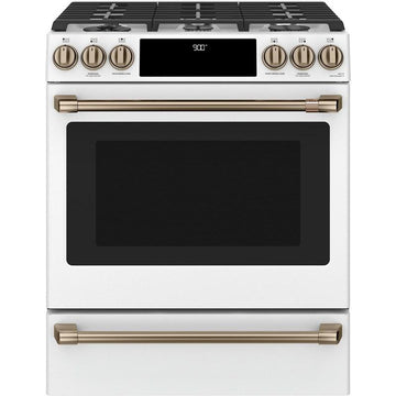 GE Cafe CC2S900P4MW2 Dual-Fuel Convection Range  In Matte White