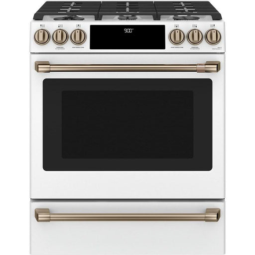 GE Cafe CC2S900P4MW2 Dual-Fuel Convection Range  In Matte White