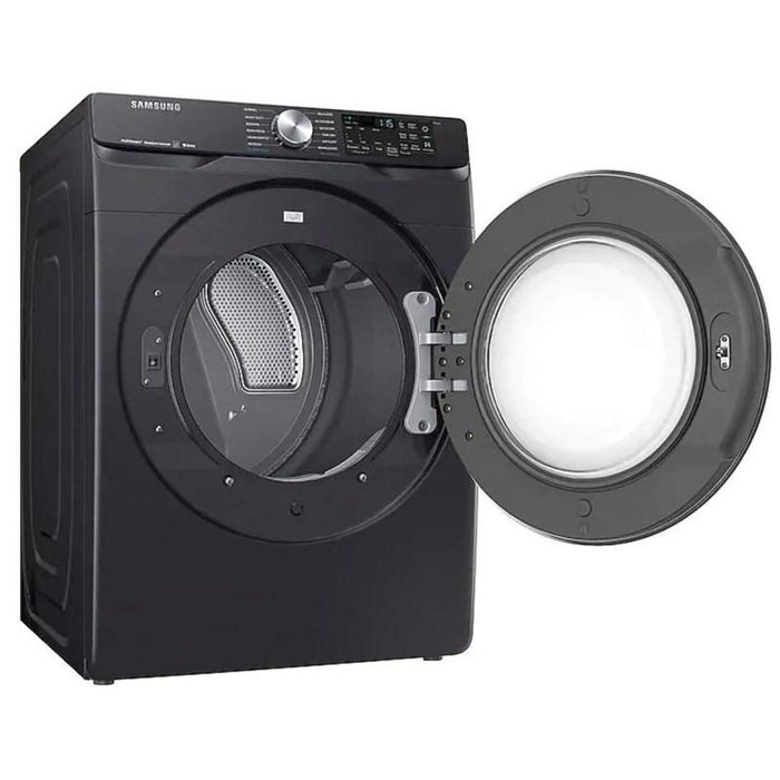 Samsung DVE45R6300V/AC 7.5 cu. ft. Smart Electric Dryer with Steam Sanitize+ in Black Stainless Steel