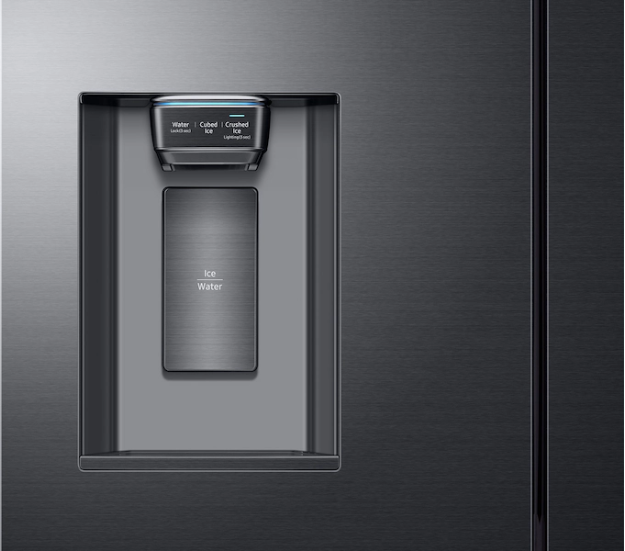 Samsung RF23M8070SG/AA 23 cu. ft. Counter Depth 4-Door French Door Refrigerator in Black Stainless Steel