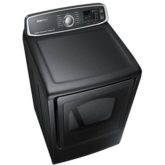 Samsung DVE52T7650V/AC 7.4 Cu.Ft. Electric Dryer with Steam Sanitize+ in Black Stainless Steel