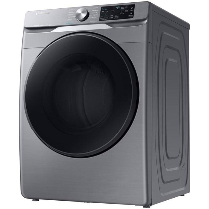 Samsung DVE45T6100P/AC 7.5 Cu.Ft. Electric Dryer with Steam Sanitize+ in Platinum