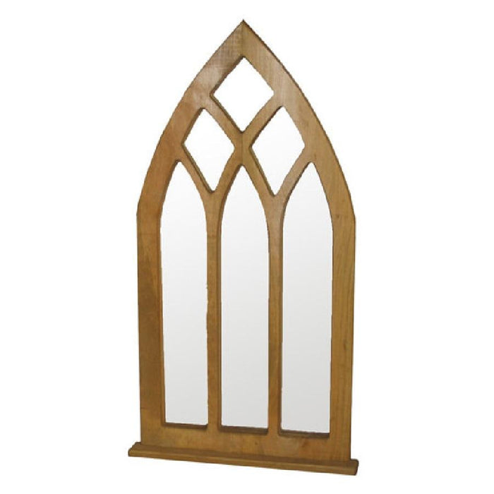 Timber Creek-604 Handcrafted Cathedral Mirror Authentic Canadian Made Rustic Pine Furniture (Shipping 4 to 7 Weeks)