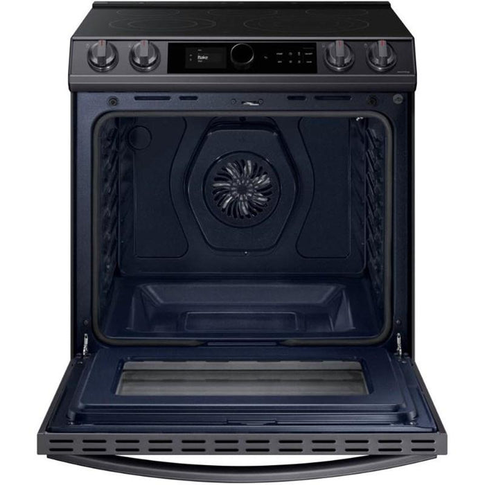 Samsung NE63T8711SG/AC 6.3 Cu.Ft. Electric Range with True Convection and Air Fry In Black Stainless Steel