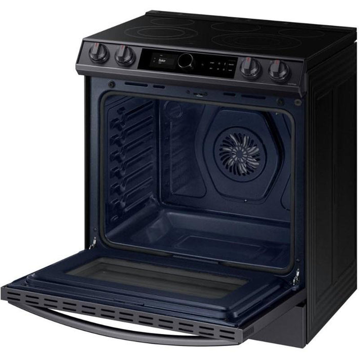 Samsung NE63T8711SG/AC 6.3 Cu.Ft. Electric Range with True Convection and Air Fry In Black Stainless Steel