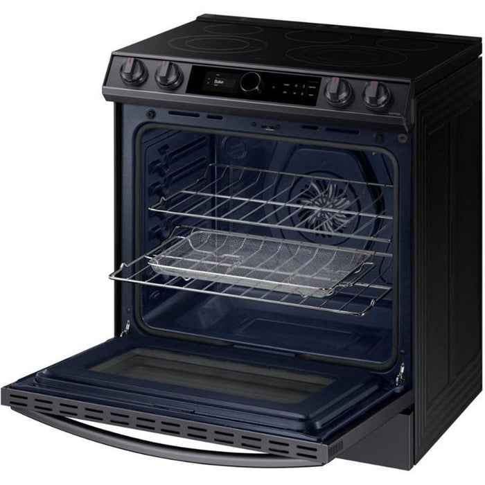 Samsung NE63T8711SG/AC 6.3 Cu.Ft. Electric Range with True Convection and Air Fry In Black Stainless Steel