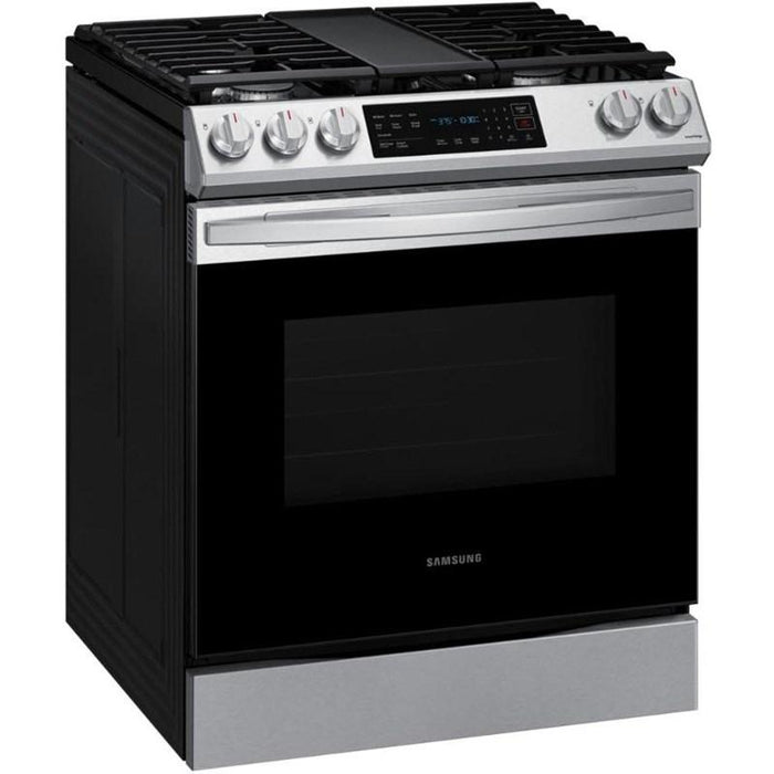 Samsung NX60T8511SS/AA 6.0 Cu. Ft. Gas Range with True Convection and Air Fry In Stainless Steel